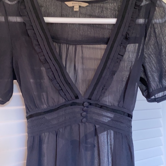 RW&CO steel grey sheer shirt. - Picture 3 of 7